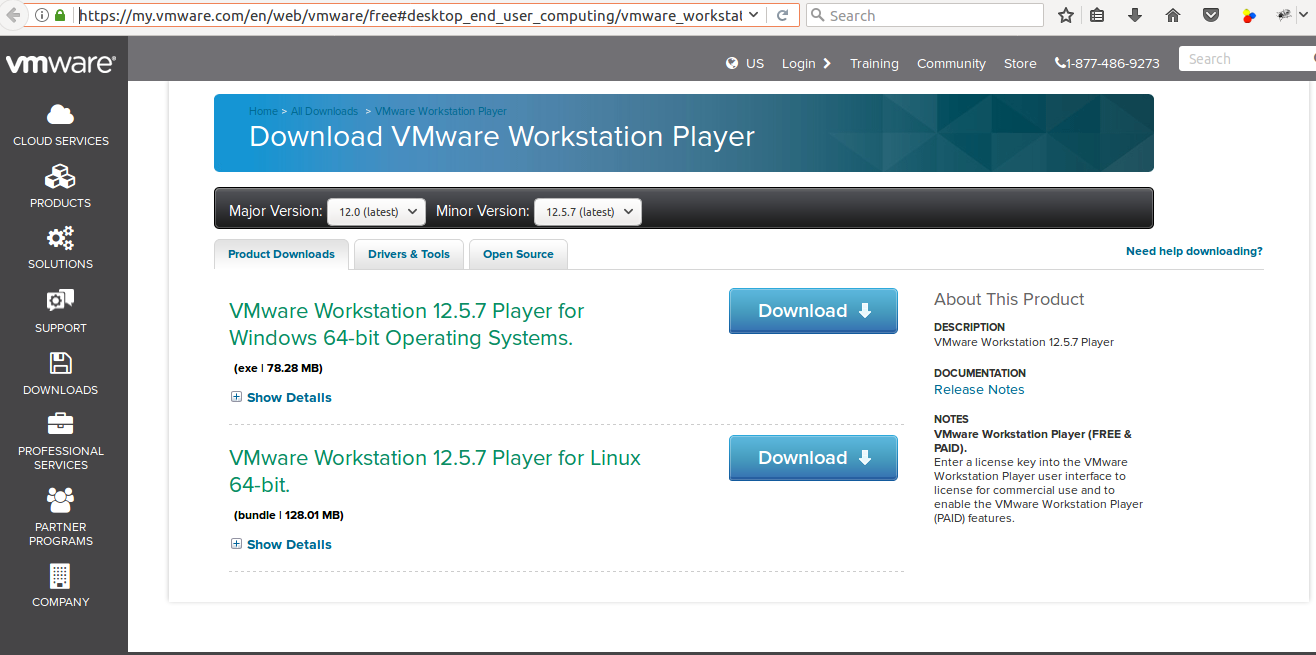 Vmware player 12 download for windows 7